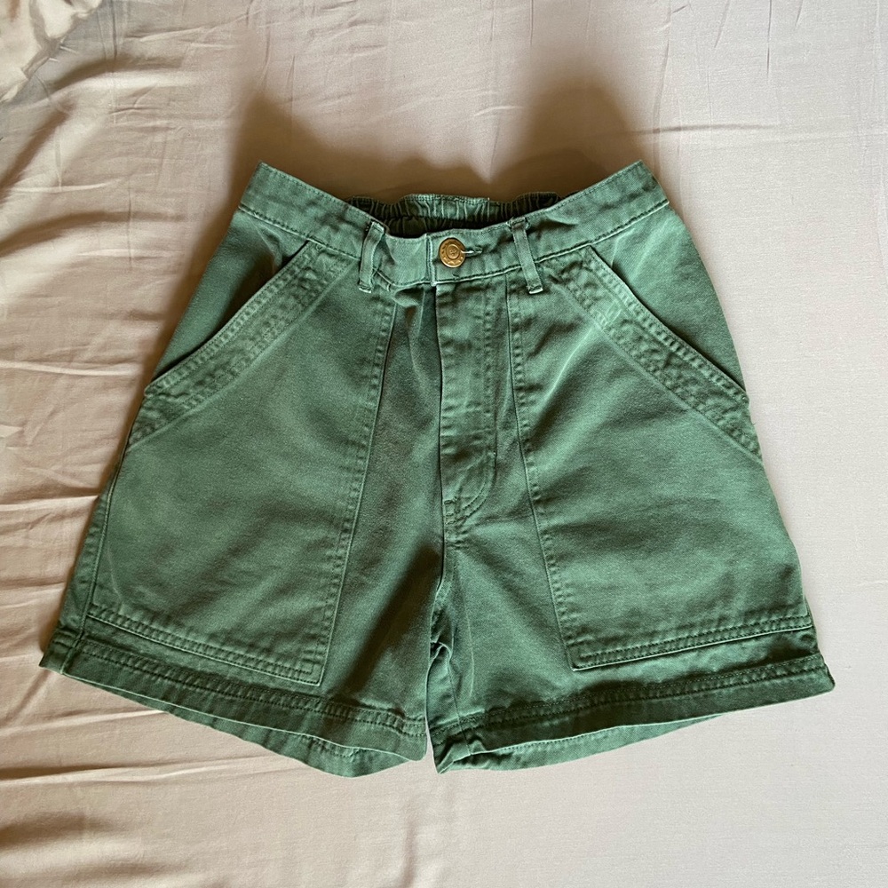 Green big bud press work shorts